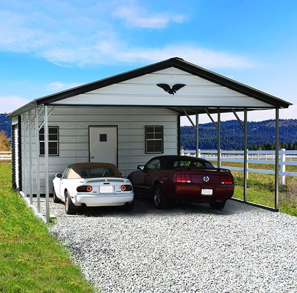 carport with storage area